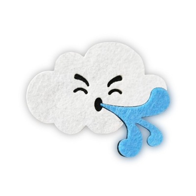 NASZYWKA WIATR NASZYWKA POGODA STRÓJ WIATRU KOSTIUM WIATR WICHURA 7,5cm