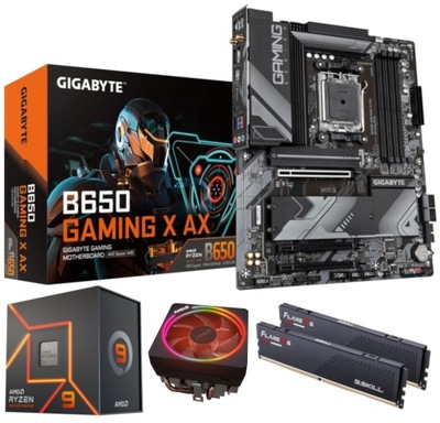 GIGABYTE B650 GAMING X AX + RYZEN 9 7900 + 64GB DDR5 5200