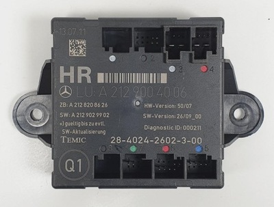 MÓDULO DE PUERTA DERECHA PARTE TRASERA MERCEDES W204 A2129004006  