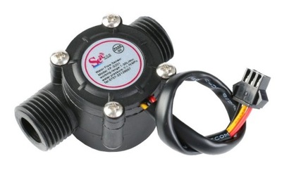 436 Czujnik przepływu cieczy przepływomierz YF-S201 30l/m 1/2" Arduino
