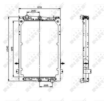 NRF 509586 CHLODNICA, SYSTEM COOLING ENGINE  