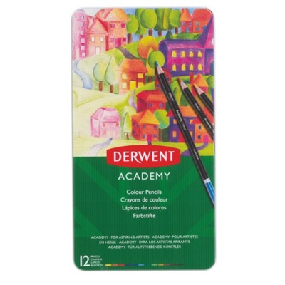 Kredki Ołówkowe Derwent Academy Zestaw 12 Kolorów