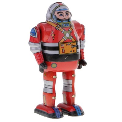 "Wind Up Robot Astronaut Clockwork Vintage Action Figure, Rozwijaj i"