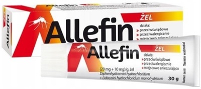 Allefin Lek świąd ukąszenia wysypka żel 30 g
