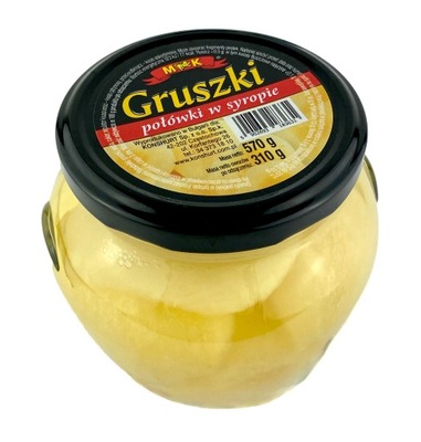 Gruszki w syropie MK