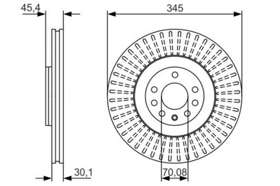 BOSCH 0 986 479 A24 ДИСК ТОРМОЗНОЙ