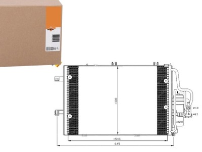 Nrf конденсатор кондиционера opel corsa c фото №1