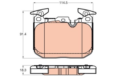 PADS BRAKE - SET GDB2031  