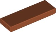 LEGO PŁYTKA GŁADKA 1X3 DARK ORANGE NR. 63864 - 2SZT.