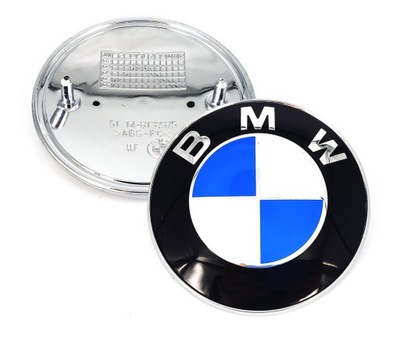 EMBLEMA INSIGNIA LOGOTIPO BMW AL CAPO 82MM E81 E87 E46 E36 E90 E91 E60 E61 X5  