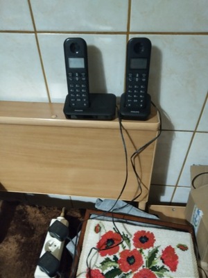 Telefon bezprzewodowy Philips D150 Duo