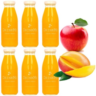 Sok jabłko mango sok z mango Drinkme 250ml x6