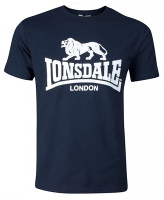 T-shirt Lonsdale London Logo granatowy - M