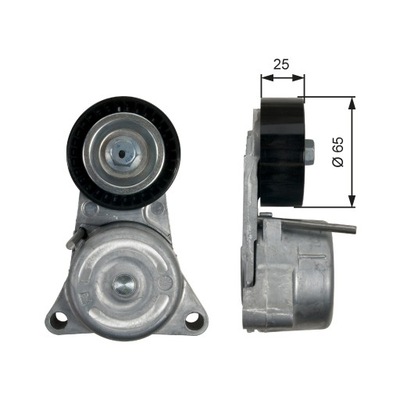 Ролик натяжителя ремень поликлиновый mercedes cls c218 cls shooting brake x фото №1