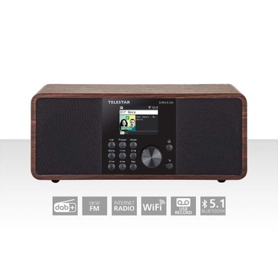 Wielofunkcyjne radio stereo DIRA S 24i DAB+ / FM / Internet / Bluetooth Woo