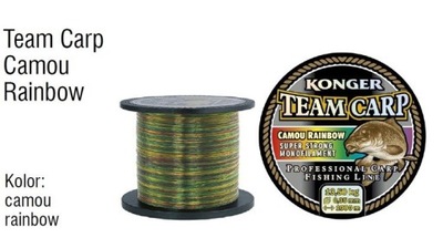 ŻYŁKA TEAM CARP RAINBOW 0.30/1000 KOLOR TĘCZY KONGER