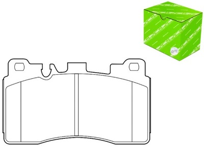 Гальмівні колодки гальмівні mercedes w212 e63amg 09- задня valeo фото №1