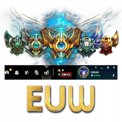 League of Legends KONTO LOL Unranked Smurf EUW 40-50k BE Bezpieczne