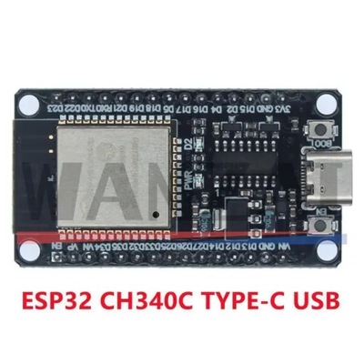 ПЛАСТИНА ROZWOJOWA ESP32 TYPE-C USB CH340C CP2102 WIFI + BLUETOOTH