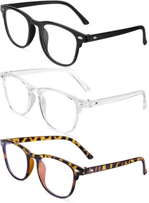 OKULARY BLOKUJĄCE NIEBIESKIE ŚWIATŁO DO KOMPUTERA Aomig 3 pary