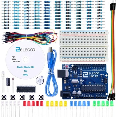 Elegoo basic starter kit UNO R3, zestaw do nauki kompatybilny z Arduino IDE