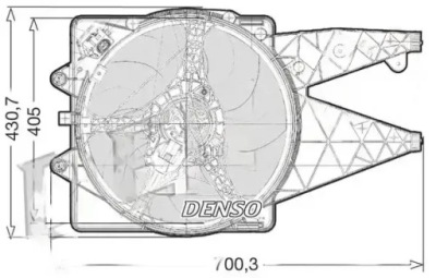 Вентилятор радиатора der01020 denso alfa romeo фото №1