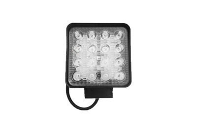 FARO EN FUNCIONAMIENTO 110X110X28 -16 CREE DIODO LUMINOSO LED X 3W - 48WAT  