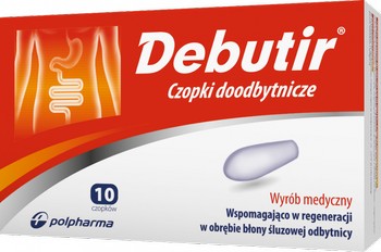 DEBUTIR 300MG CZOPKI DOODBYTNICZE 10SZTUK