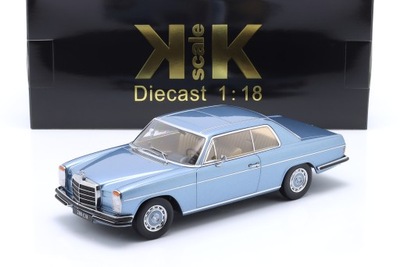 KK Scale MERCEDES-BENZ 280C/8 W114 Coupe 1969 Light Blue metallic 1:18