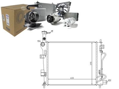 NISSENS РАДИАТОР ДВИГАТЕЛЯ KIA PICANTO 1.0/1.0LPG/1