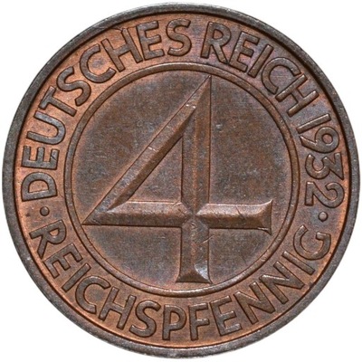 4 reichspfennig 1932 A Ładna