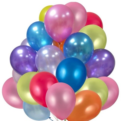Kolorowe balony MIX KOLORÓW 25 cm PACZKA BALONÓW 100szt