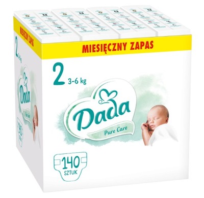 Pieluszki Dada Pure Care Mini 2 140 szt