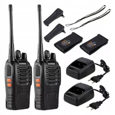 2X WALKIE TALKIE KRÓTKOFALÓWKI BAOFENG XJ3966