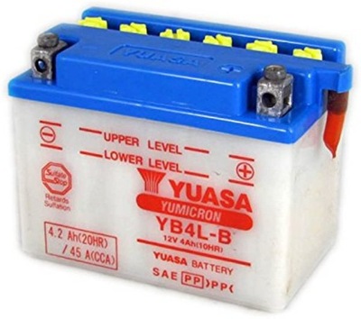 YUASA АККУМУЛЯТОР МОТОЦИКЛЕТНЫЙ YB4L-B 4.2AH 45A