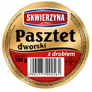 Skwierzyna Pasztet Dworski z drobiem 180 g