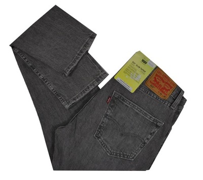 LEVIS 512-1108 SLIM TAPER STRETCH SZARY W36 L32 PAS 96