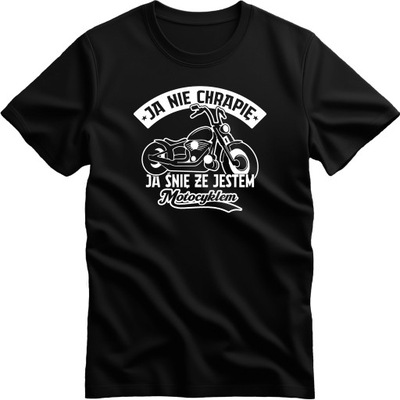 ŚMIESZNA KOSZULKA MĘSKA MOTOCYKLOWA DLA MOTOCYKLISTY NA MOTOR T-SHIRT R. XL