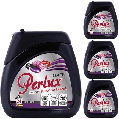 PERLUX black kapsułki do prania 96 szt czarne