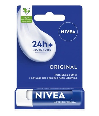 Nivea ORGINAL CARE Pielęgnująca pomadka do ust