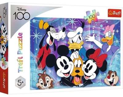 Trefl puzzle W świecie Disney jest wesoło 100 el