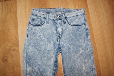 H&M Jeansy rurki z dziurami 140 9-10 lat