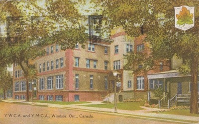 1206. Kanada Windsor Budynek YMCA, z obiegu 1928.rok