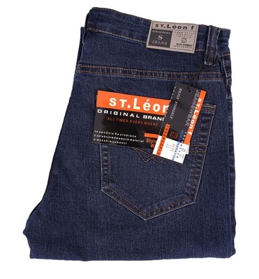 SPODNIE M. JEANS DŻINS STLEON DUŻE W39 L32 100-106