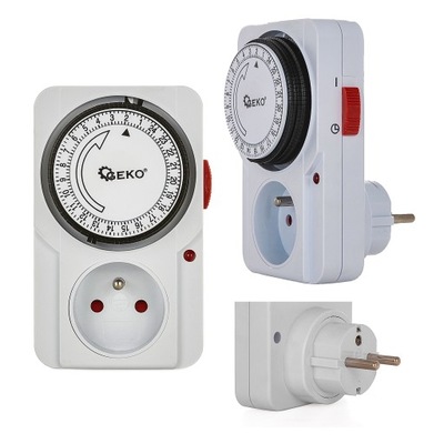 PROGRAMATOR CZASOWY ANALOGOWY WŁĄCZNIK WYŁĄCZNIK PRĄDU 230V