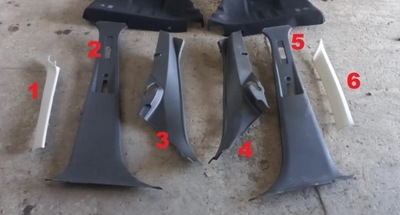 Обшивка защита стойка dacia spring состояние jak nowa фото №1