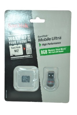 Karta pamięci SanDisk Memory Stick Micro 8GB +USB