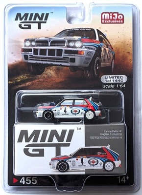 MINI GT LANCIA DELTA HF INTEGRALE EVOLUZIONE #4 1992 RALLY MONTE CARLO WINN