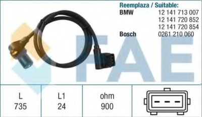 SENSOR REVOLUCIONES DE EJE KORB. BMW  