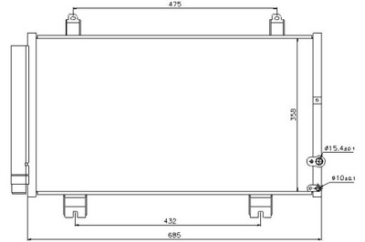 Nissens конденсатор кондиціонера lexus gs 3.0/4.3 11 фото №1